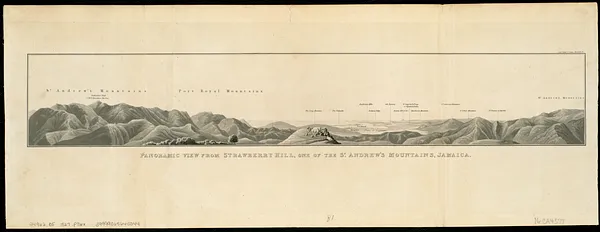 Panoramic view from Strawberry Hill, one of the St. Andrews Mountains, Jamaica