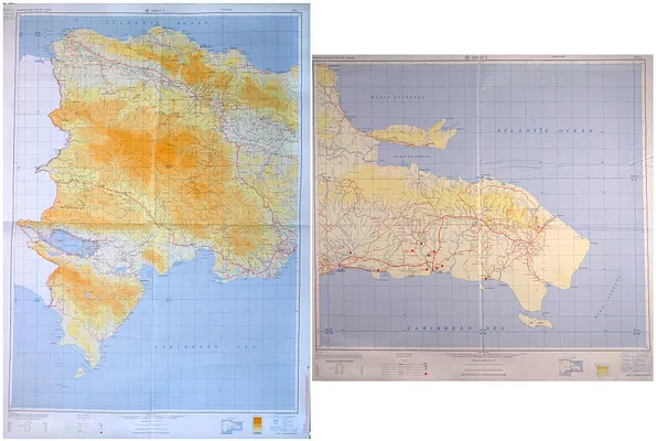 Dominican Republic road map 1:250,000