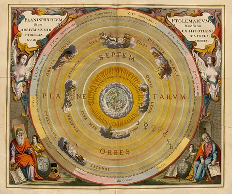 Planisphaerium Ptolemaicum siue machina orbium mundi ex hypothesi Ptolemaica in plano disposita