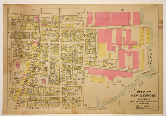 Atlas of the City of New Bedford, Part of Ward 1, plate 25
