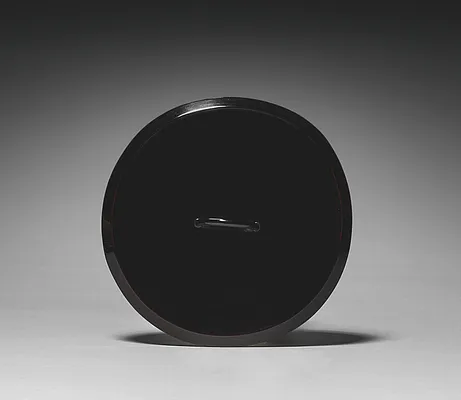 Water Container (Mizusashi) with Riverscape (lid)