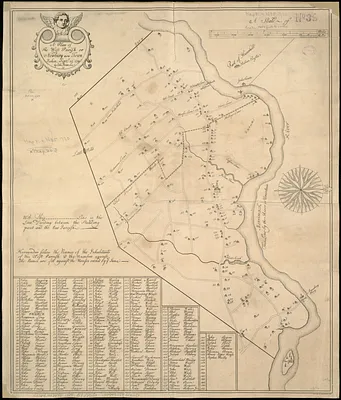 A plan of the west parish or Newbury new town