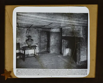 Photograph of Room in Which Shakespeare Was Born