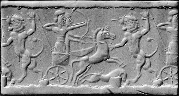 Cylinder Seal with a Lion Hunt