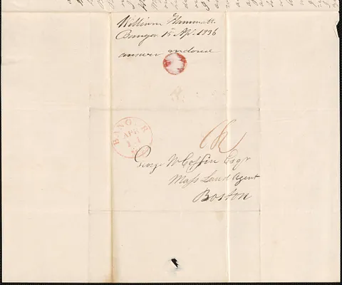 William Hammatt to George Coffin, 15 April 1836