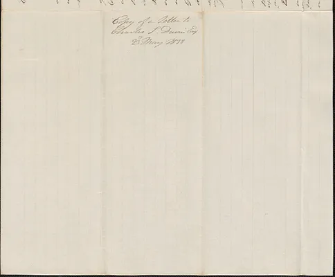 George Coffin to Charles Davis, 23 May 1838