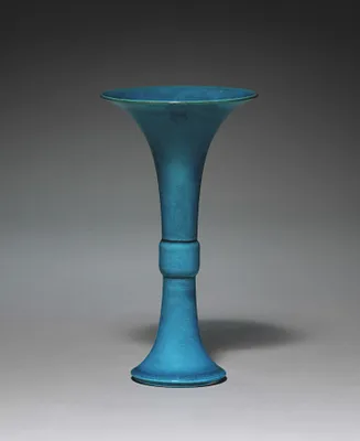 Beaker Vase in Form of Archaic Gu