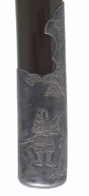 Mounted wakizashi en suite with tsuba, saya and tsuka (includes 51.1160.1-51.1160.4)