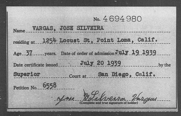 Vargas, Jose Silveira - 1939