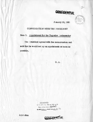 Memorandum of Conversation with Secretary of State Dean Acheson and President Harry S. Truman