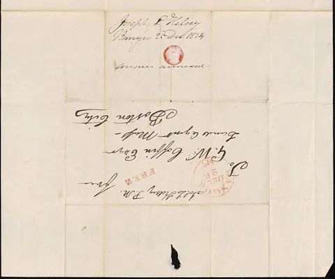 Joseph L. Kelsey to George Coffin, 25 December 1834