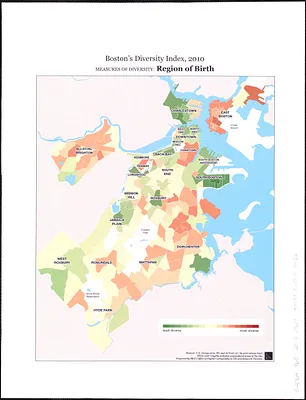 Boston's diversity index, 2010 : measures of diversity
