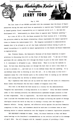 Ford Newsletter, May-Sept. 1961