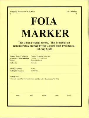 "Sourcebook of Aid for the Mentally and Physically Handicapped" [1983]