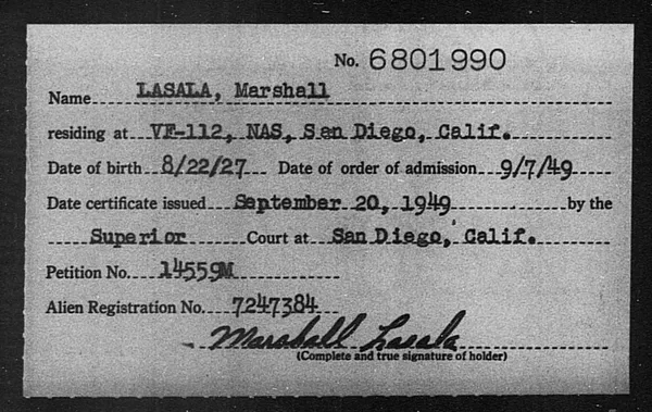 Lasala, Marshall - 1949