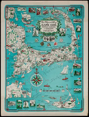 The Pilgrim® map Cape Cod, Martha's Vineyard and Nantucket