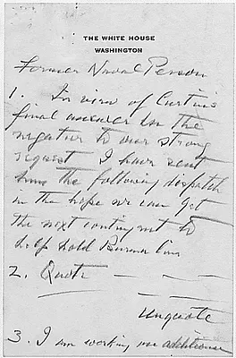 Franklin D. Roosevelt to Winston Churchill