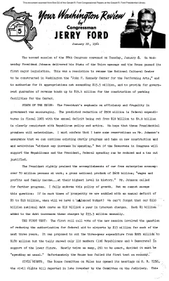 Ford Newsletter, Jan.-May 1964