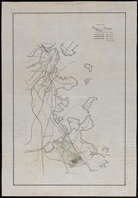 Proposed public park and routes leading thereto