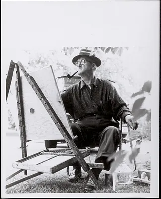 W. Lester Stevens paintings and personal photos