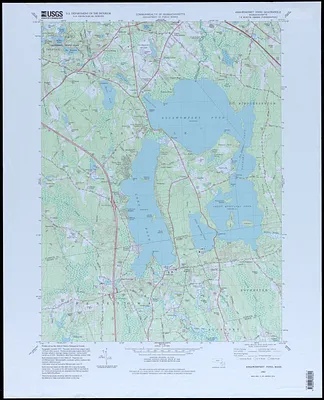 Assawompset Pond Quadrangle Massachusetts
