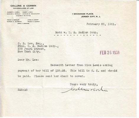 Letters Received to C.B. Lee, February 25, 1931