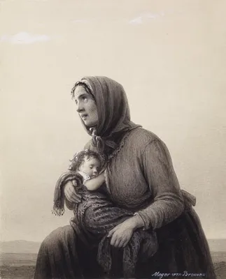 Kneeling Peasant Woman