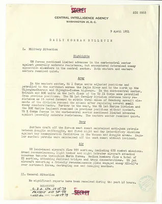Memorandum, Daily Korean Bulletin