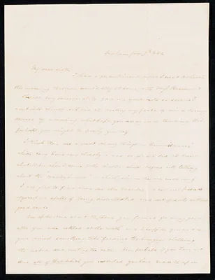 Letter to sister [Isabel] from sister Maria, Dedham, 1853