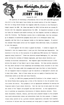 Ford Newsletter, Jan.-May 1970