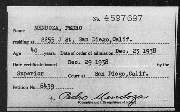Mendoza, Pedro - 1938