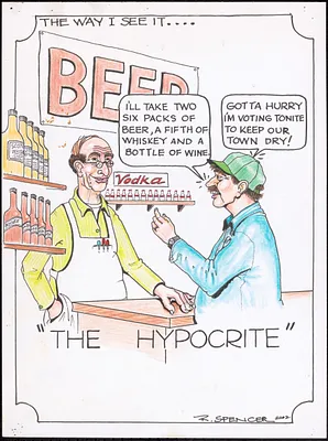 I'll take two six packs of beer, a fifth of whiskey and a bottle of wine