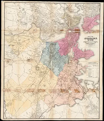 Map of Boston for 1874