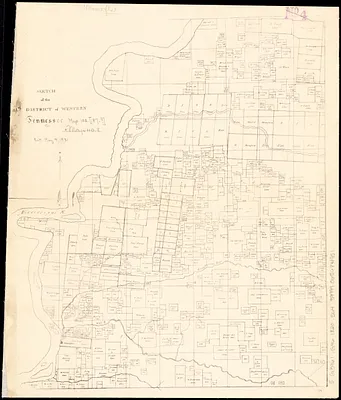 Sketch of the 11th district of western Tennessee