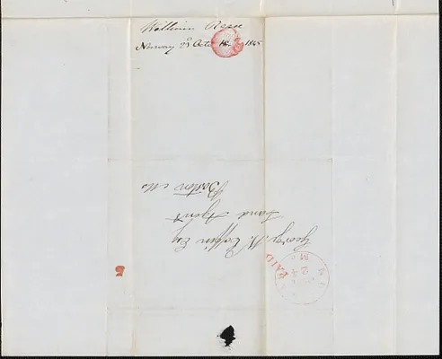 William Reed to George Coffin, 23 October 1845