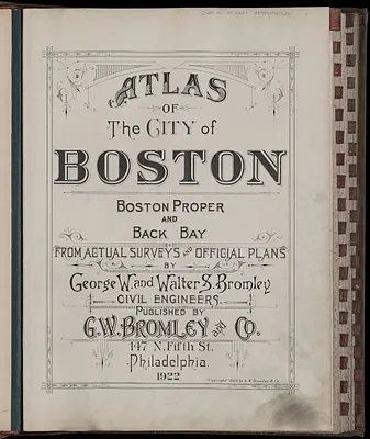 Atlas of the city of Boston : Boston proper and Back Bay
