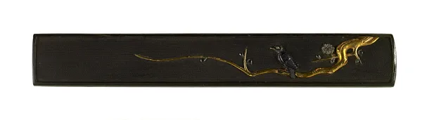 Kozuka with a Bird on Flowering Plum Branch