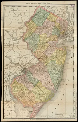 Rand, McNally & Co.'s New Jersey