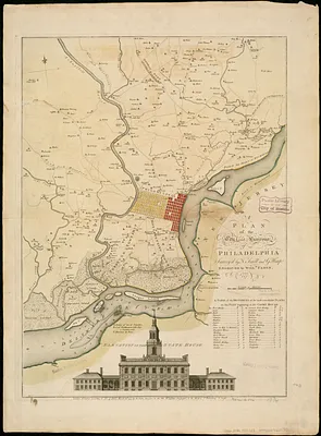 A plan of the city and environs of Philadelphia