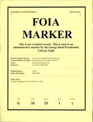 Colville, Washington Event 9/14/92 [OA 7580]