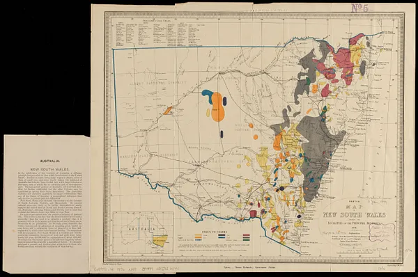 Sketch map of New South Wales showing the localities of the principal minerals 1876