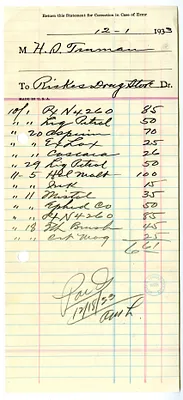 Bill from Riske's Drug Store