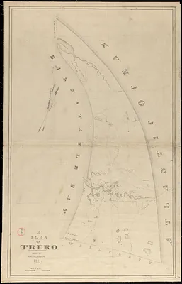 Plan of Truro made by Joshua H Davis, dated 1841