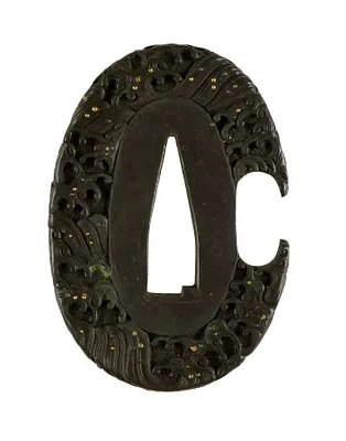 Tsuba with Waves