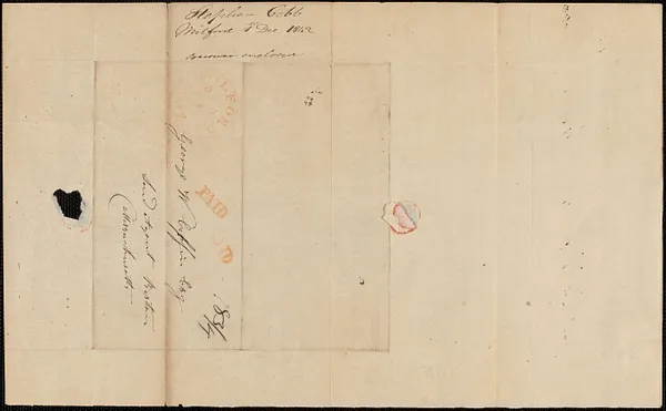 Stephen Cobb to George Coffin, 1 December 1842