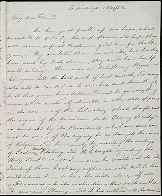 Letter from Maria Weston Chapman, Edinburgh, [Scotland], to Anne Warren Weston, 18/11/[18]52