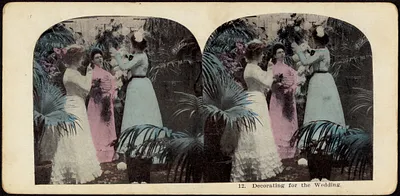 Decorating for the wedding