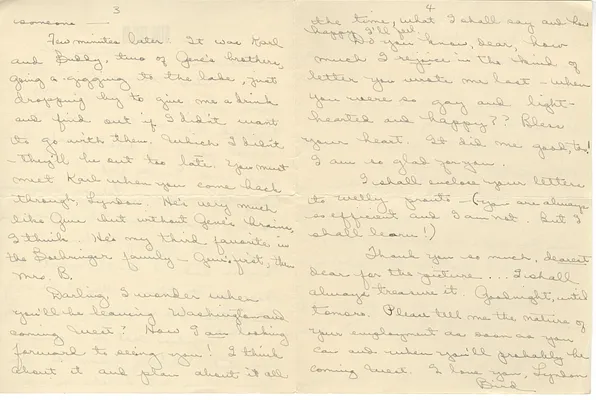 Letter from Lady Bird Taylor to Lyndon Johnson