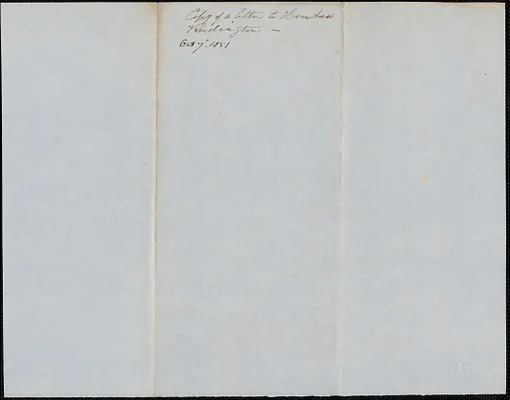 Copy of a letter from Samuel Warner to Asa Redington, 7 October 1851