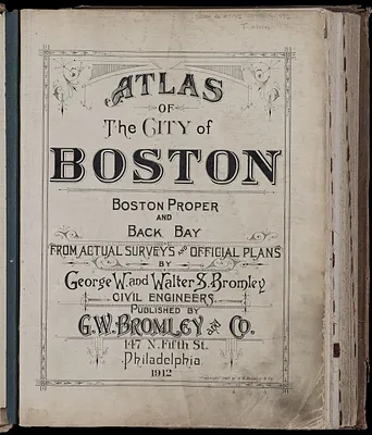 Atlas of the city of Boston : Boston proper and Back Bay